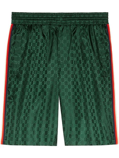 gucci nylon jacquard swim shorts